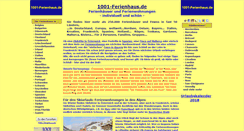 Desktop Screenshot of 1001-ferienhaus.de
